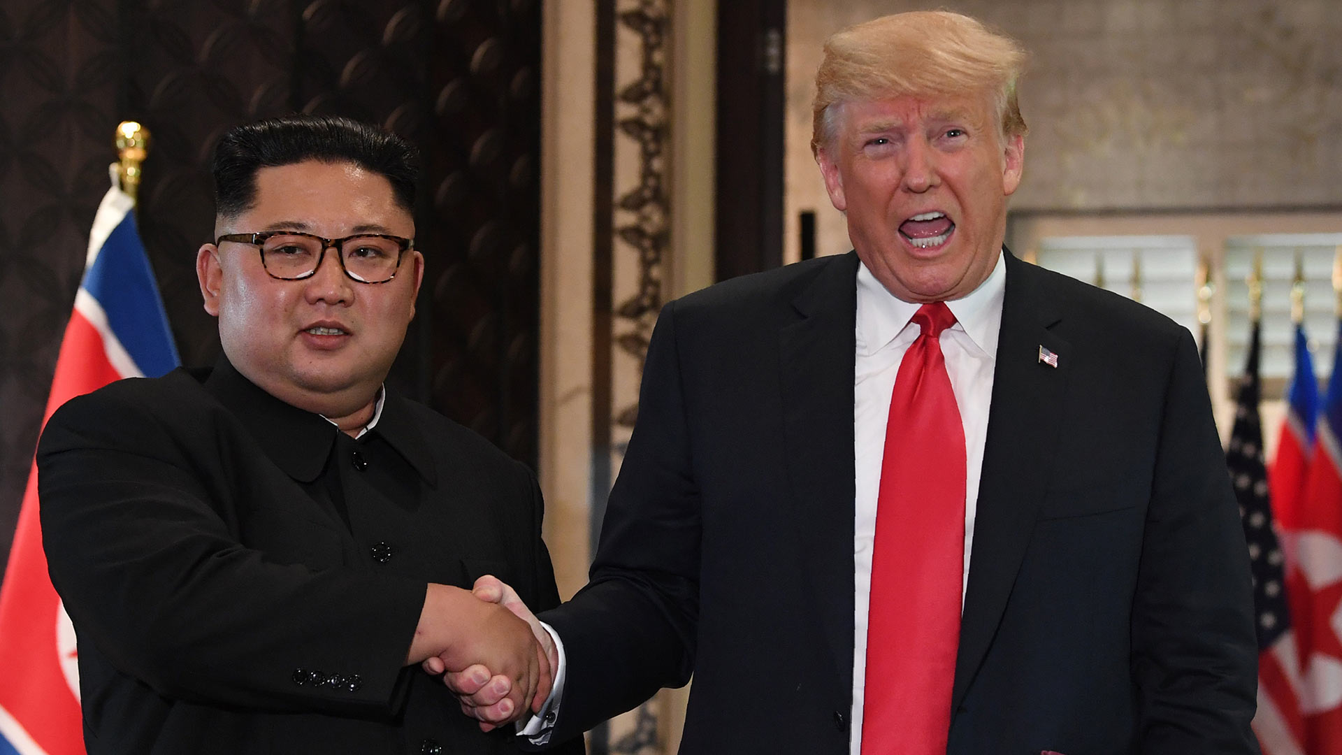 Esta es la cara que se le ha quedado a Kim Jong-un después de un chiste incómodo de Trump