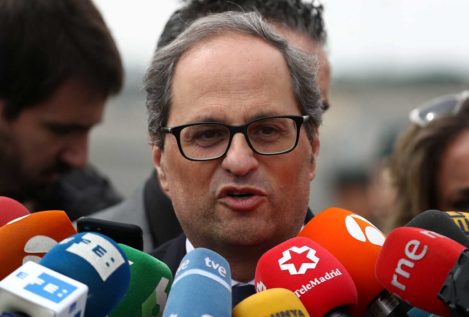 Torra urge a Sánchez a abrir negociaciones sobre Cataluña