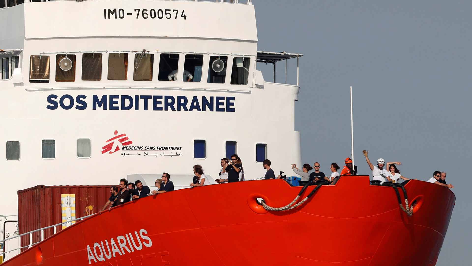 El Aquarius socorrió a 15.078 personas en el Mediterráneo central en 2017