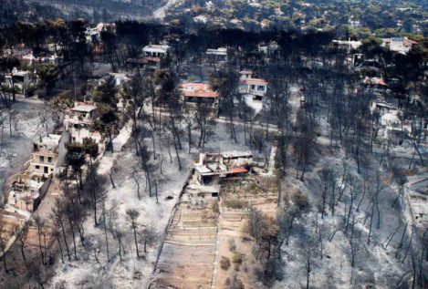 La cifra oficial de fallecidos por los incendios de Grecia se eleva a 91