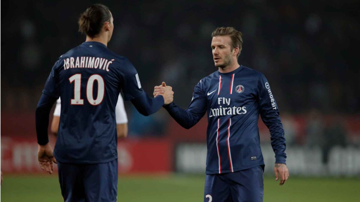 Ibrahimovic y Beckham hacen una peculiar apuesta para el partido de Suecia contra Inglaterra