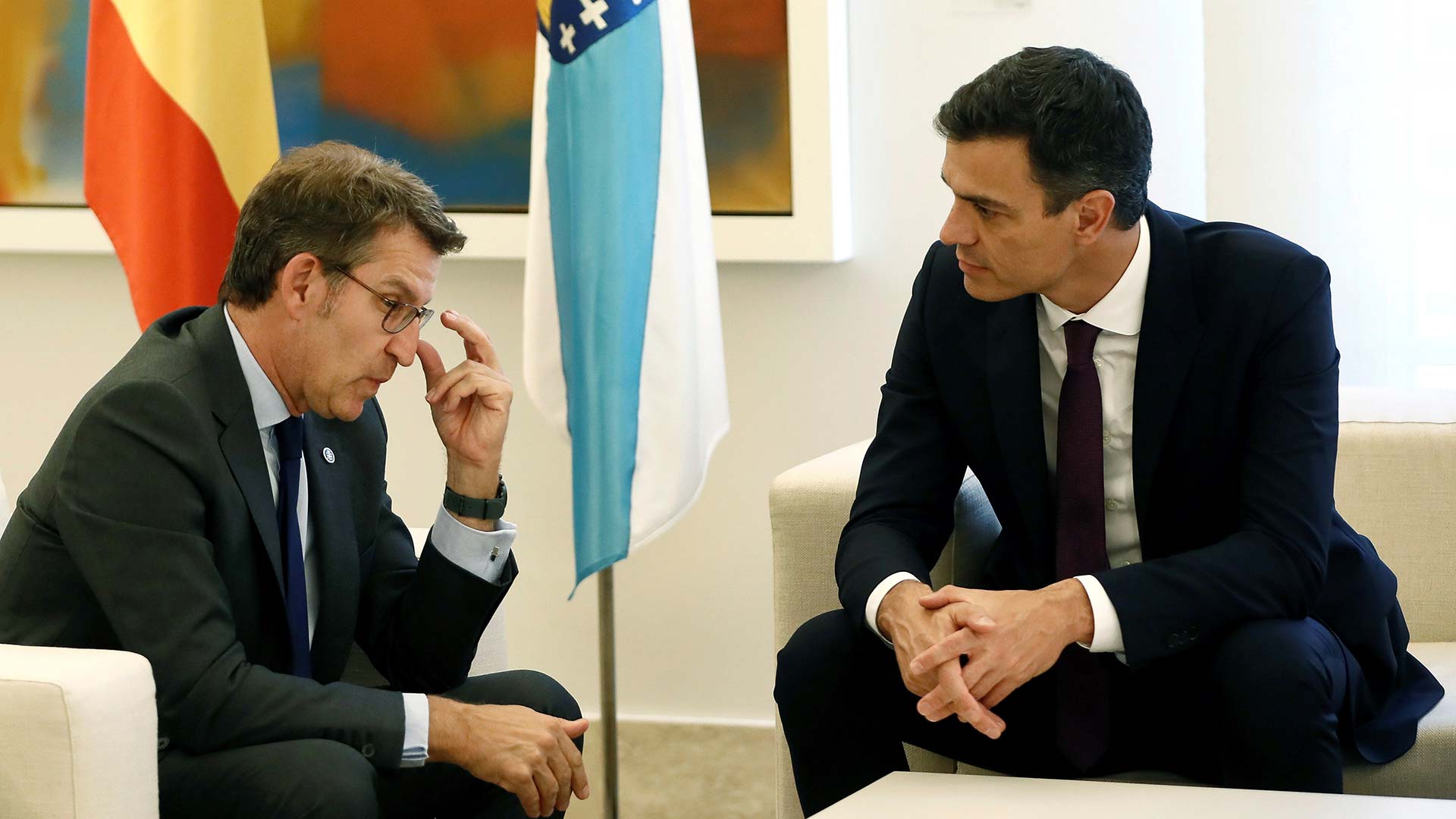 Sánchez mantiene el compromiso de llevar el AVE a Galicia  en 2019