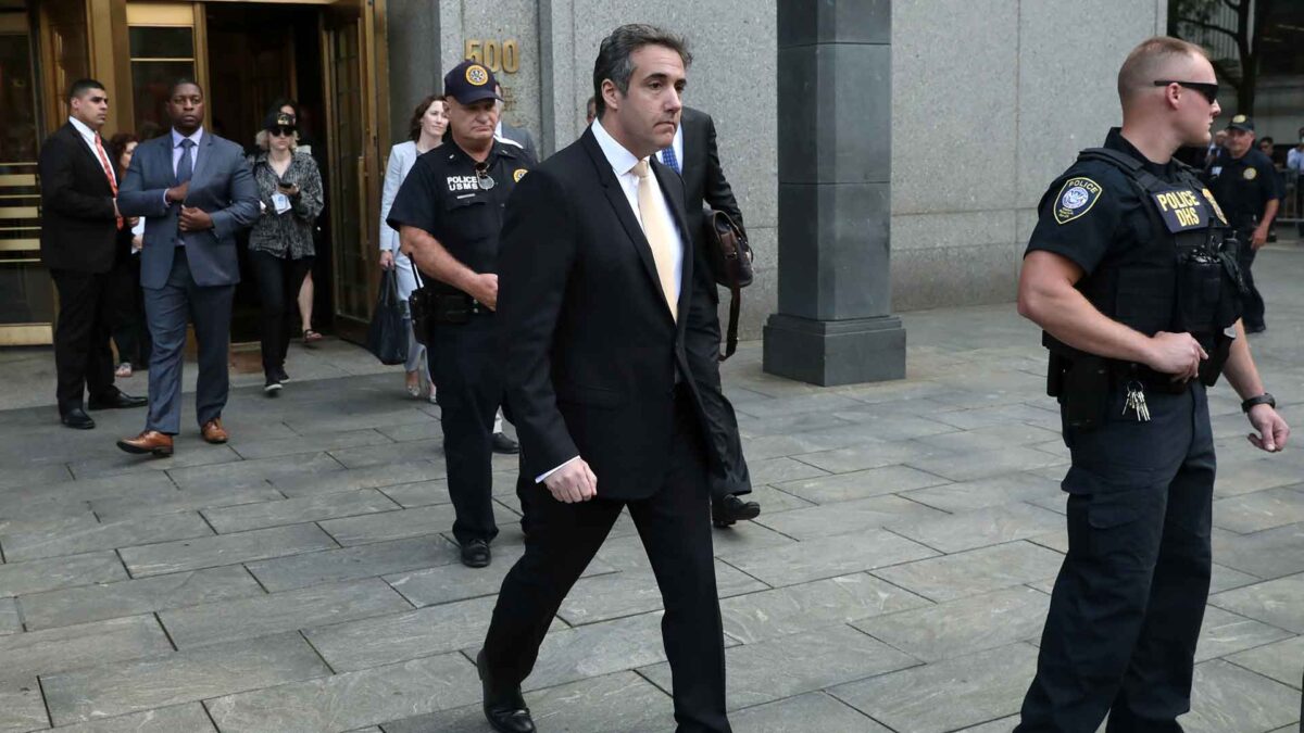 Cohen se declara culpable de financiar ilegalmente la campaña electoral de Trump