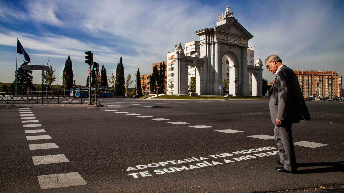 Los madrileños podrán llenar de poesía los pasos de cebra de la capital