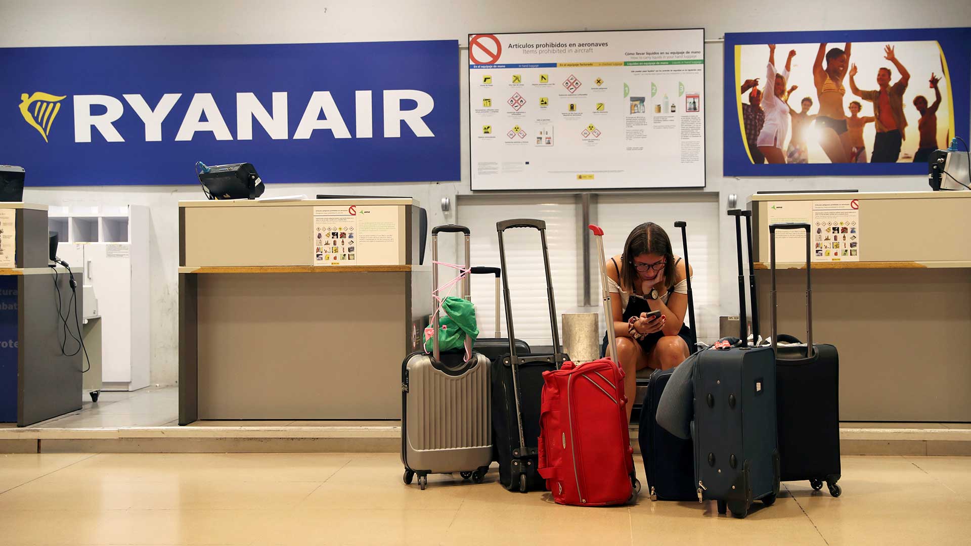 Los pasajeros de Ryanair afrontan nuevas huelgas en Europa