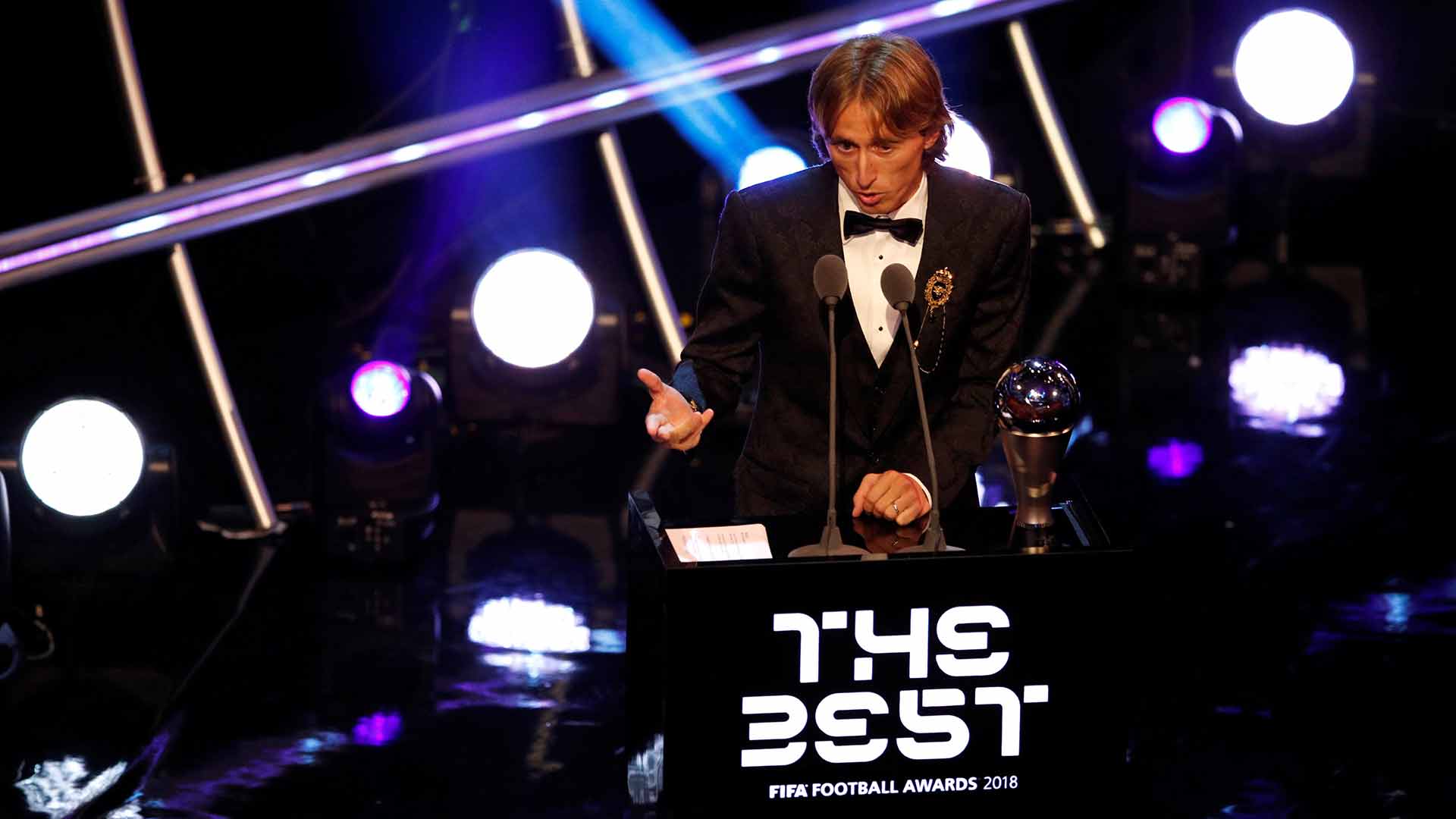 Luka Modric, mejor jugador del año en los premios The Best