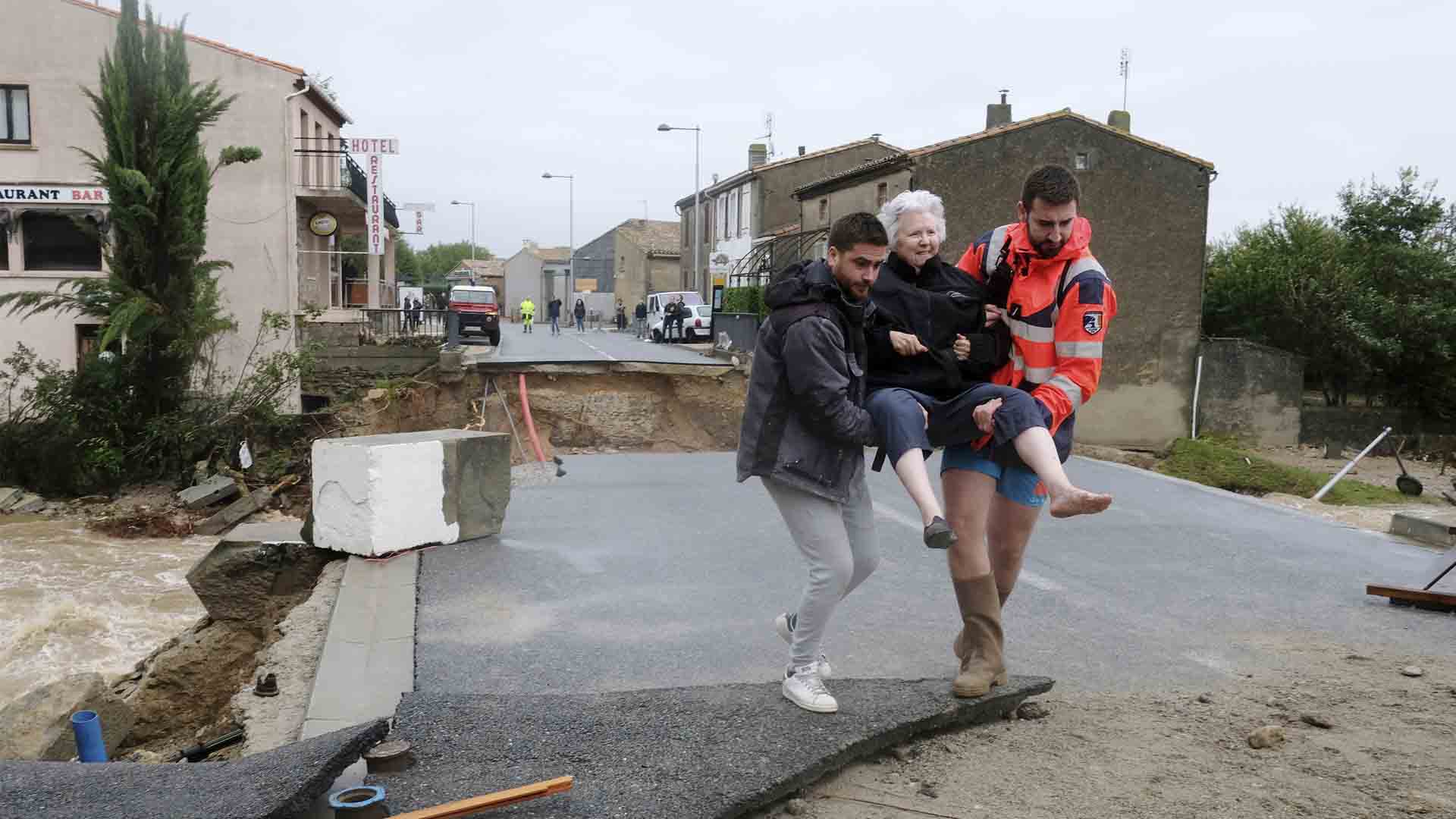 Al menos 10 muertos en el sur de Francia por las fuertes lluvias