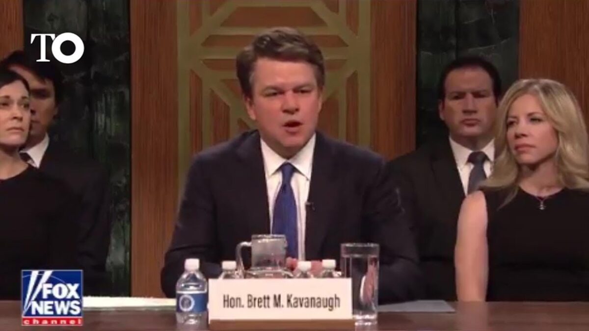 Esta es la imitación de Matt Damon a Kavanaugh en SNL de la que todo el mundo habla