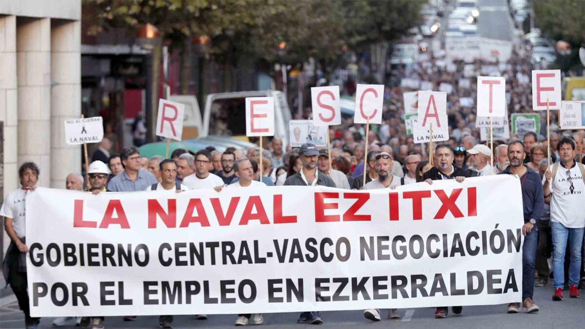 La Naval de Sestao inicia el despido de sus trabajadores como último paso para atraer un inversor