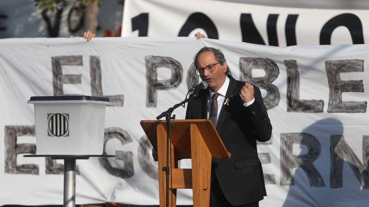 Torra pidió a Trump y al Papa su mediación para que se celebre un referéndum en Cataluña