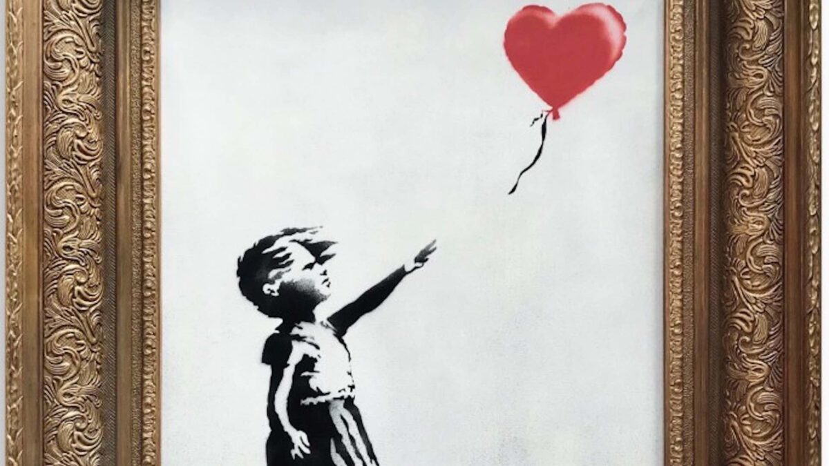 Una obra de Banksy se autodestruye tras subastarse por más de un millón de euros