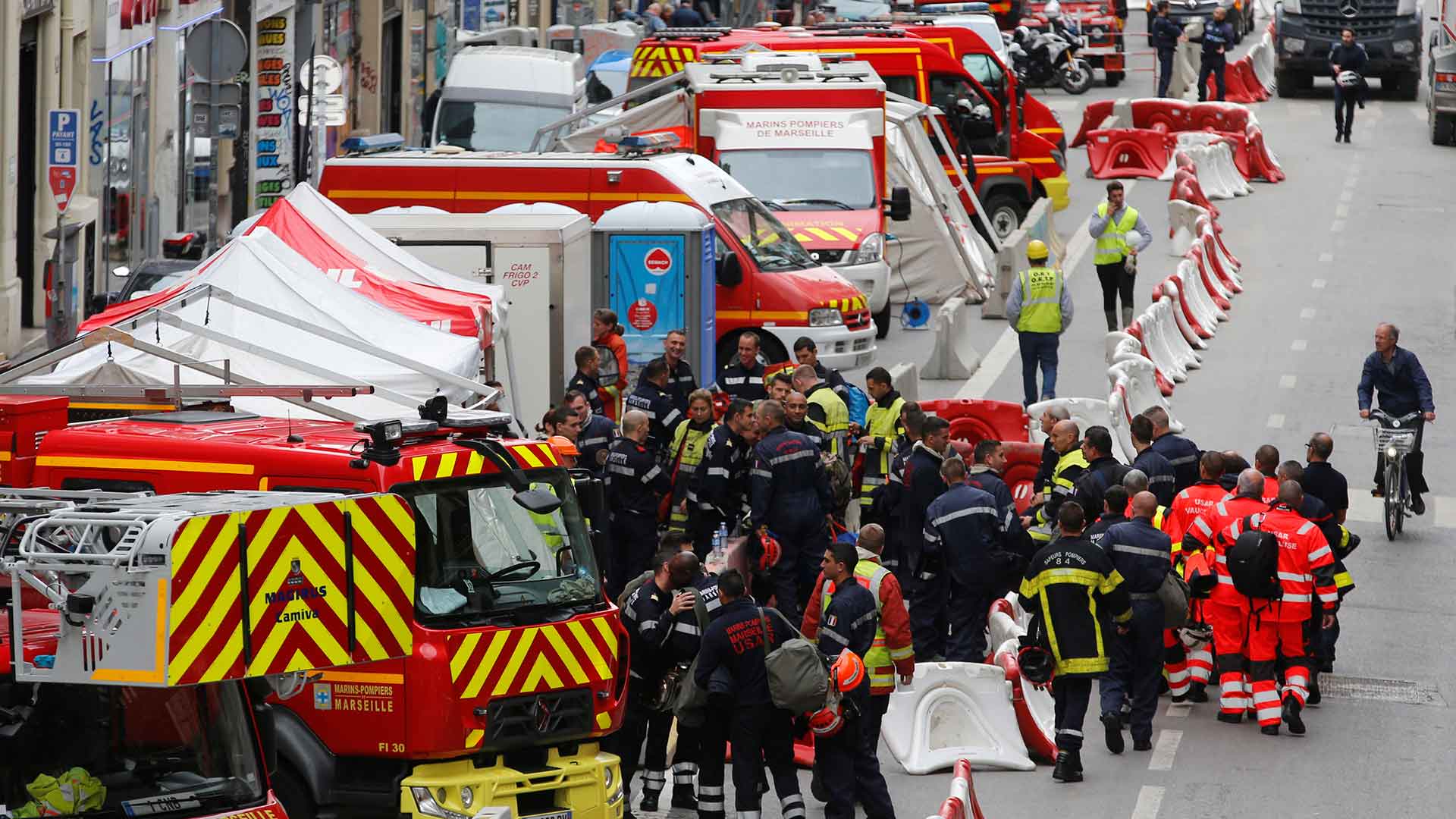 Asciende a seis el número de muertos en el derrumbe de dos edificios en Marsella