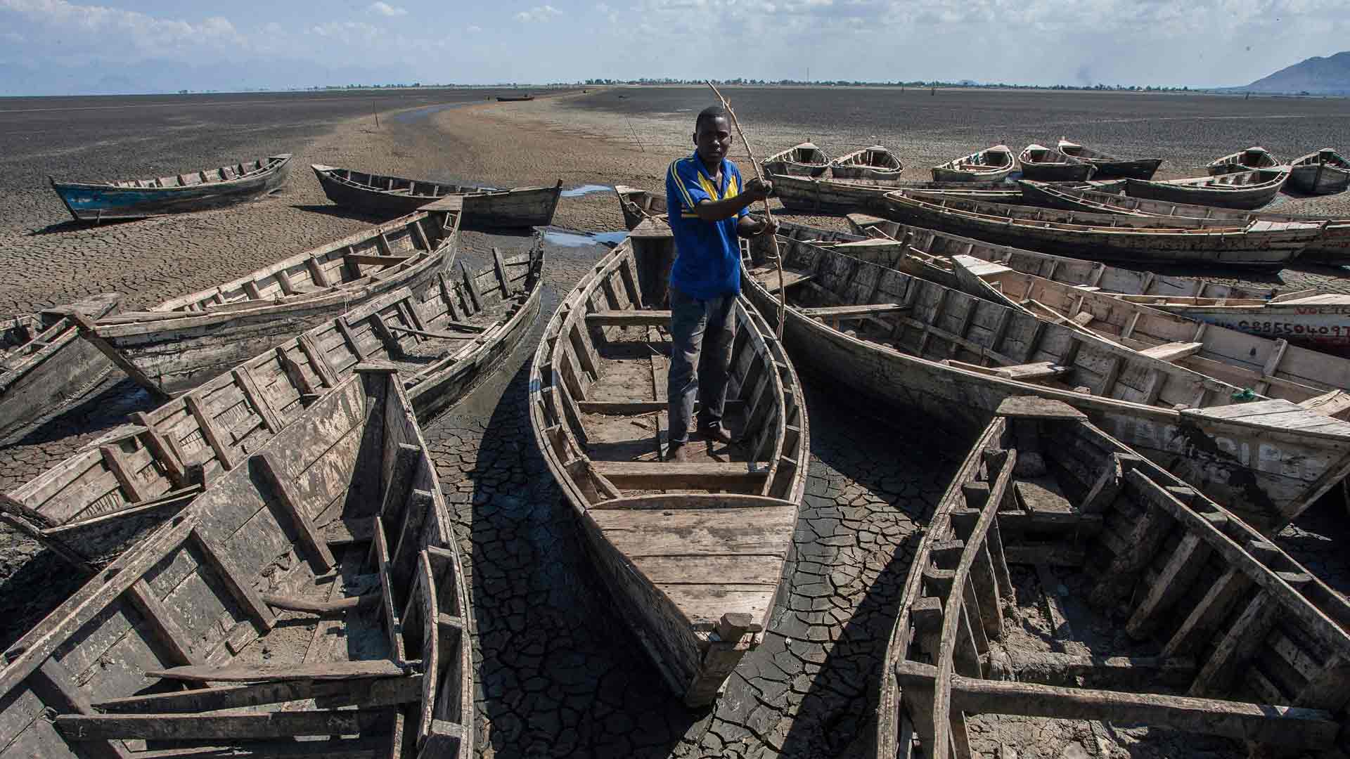 El lago Chilwa de Malaui se seca, víctima del cambio climático