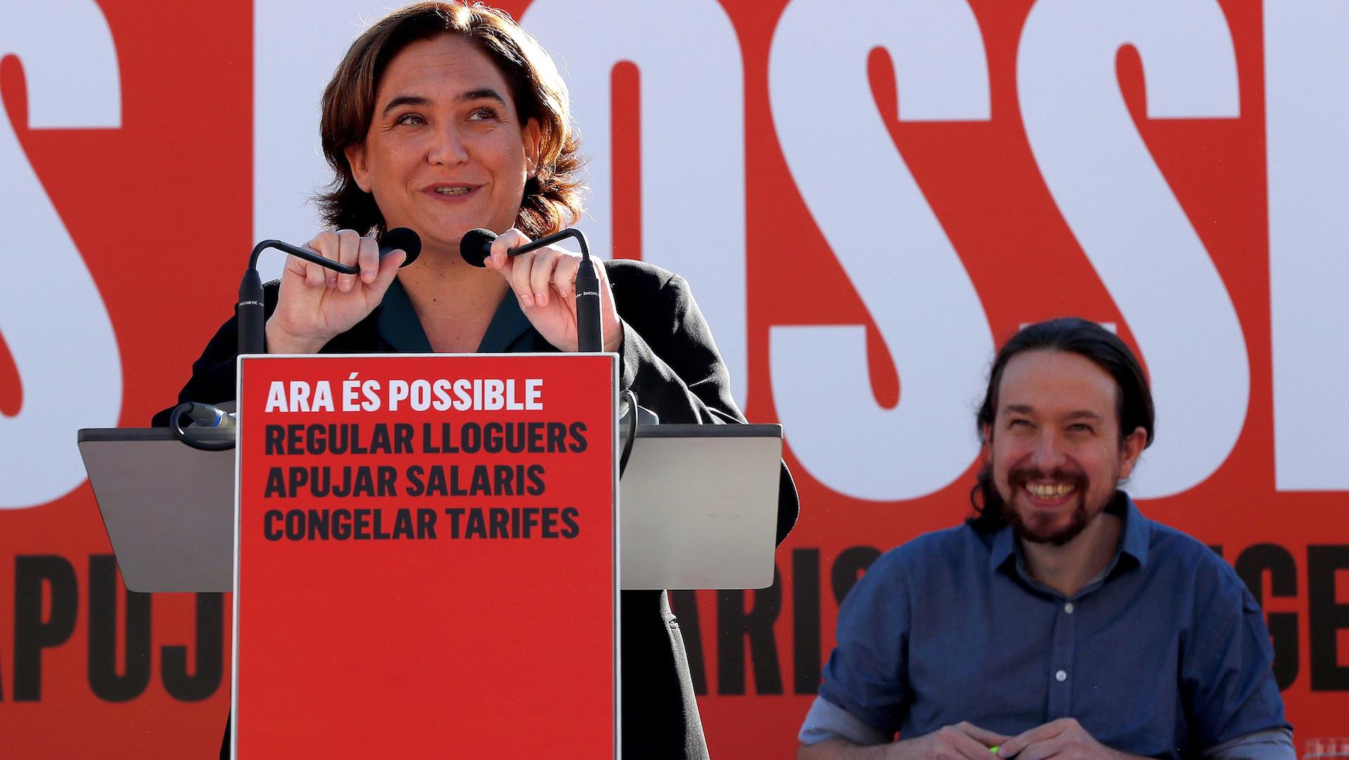 Iglesias y Colau unen fuerzas para que los partidos independentistas apoyen los presupuestos
