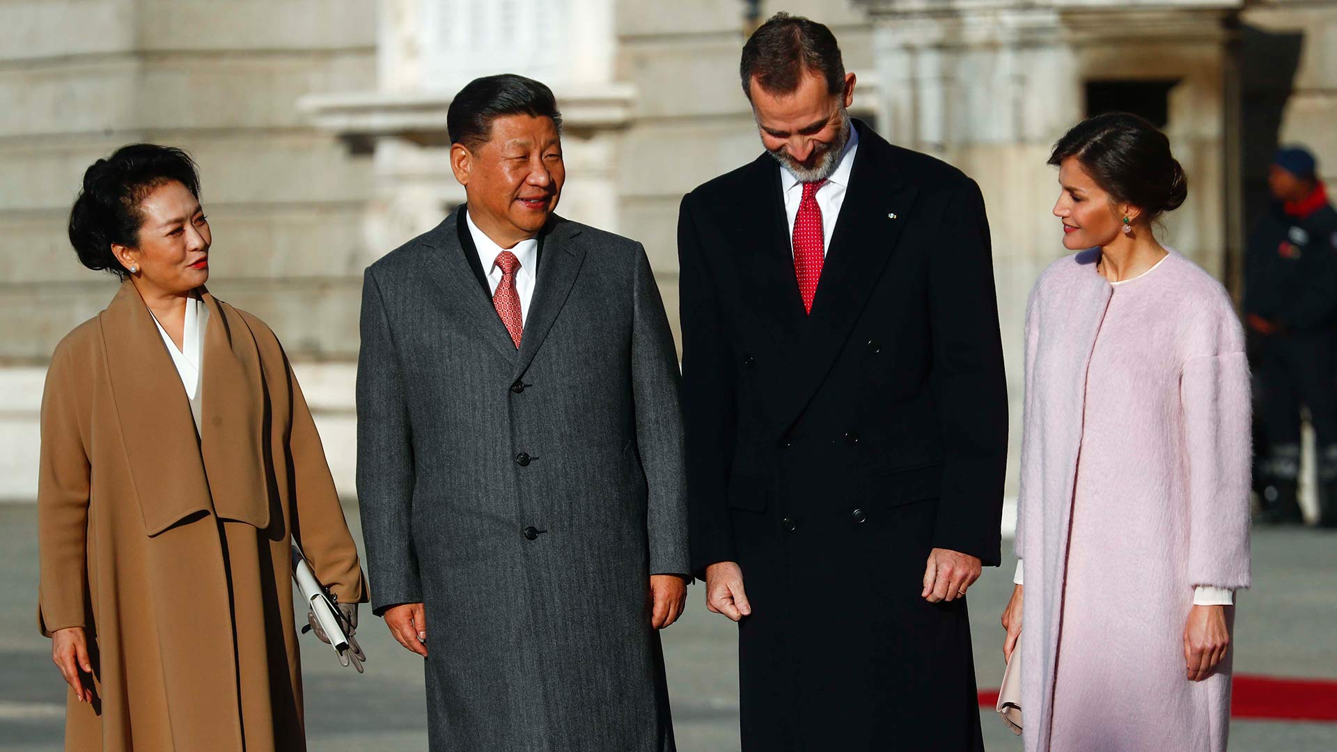 Los Reyes reciben por todo lo alto al presidente chino, el primero que visita España después de 13 años