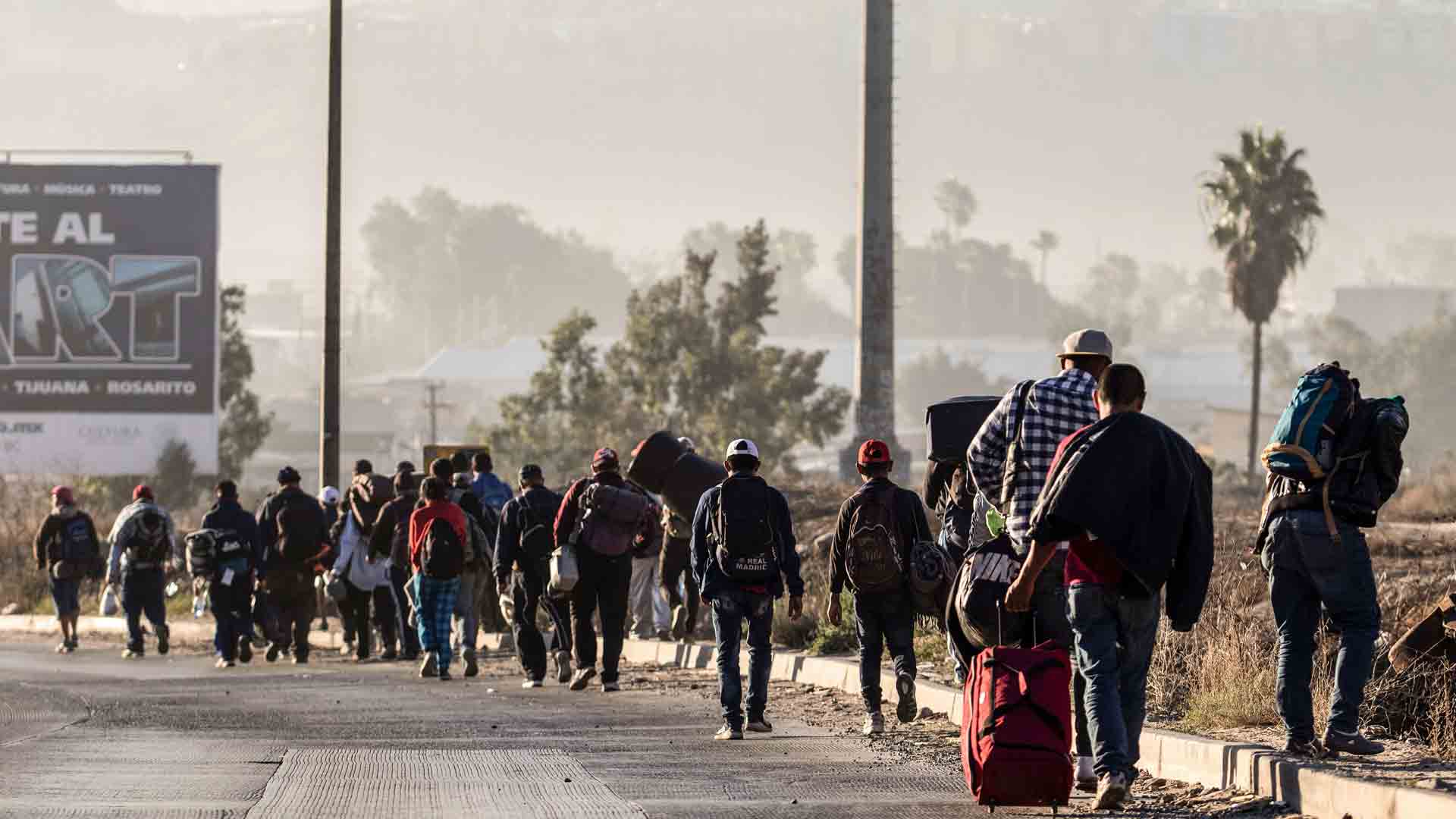 Más de 1.500 personas de la caravana llegan a Tijuana, ciudad fronteriza con EEUU
