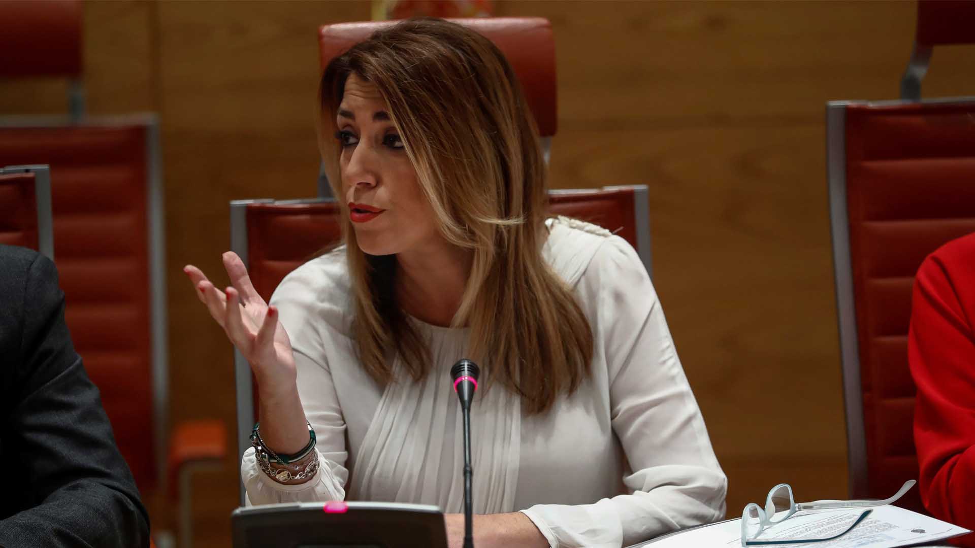 Susana Díaz se desvincula del caso de los ERE y asegura que «no tienen nada» de lo que acusarla