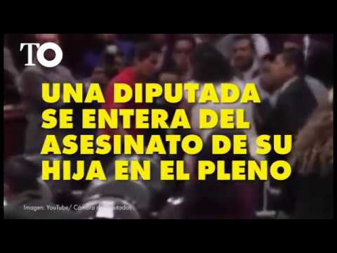 Una diputada mexicana se entera del asesinato de su hija en un pleno parlamentario
