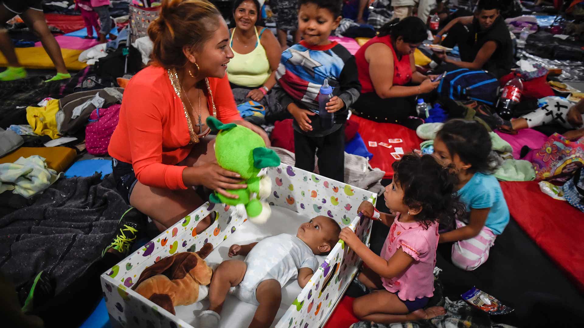 Unos 5.500 migrantes llegan a un albergue en Ciudad de México