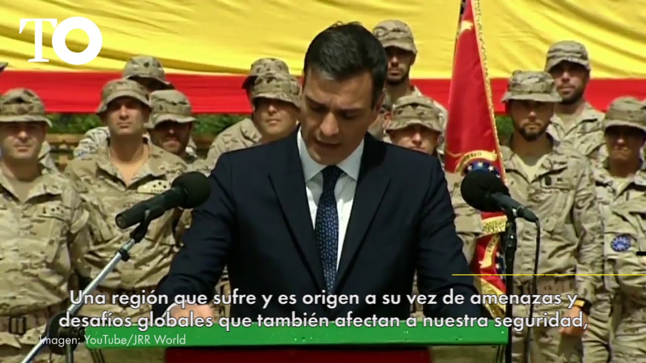Pedro Sánchez visita a las tropas españolas en Mali