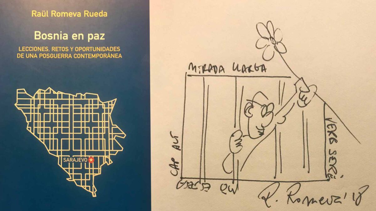 Tardà regala a Sánchez un libro de Romeva para que «aprenda las lecciones» del conflicto de Bosnia