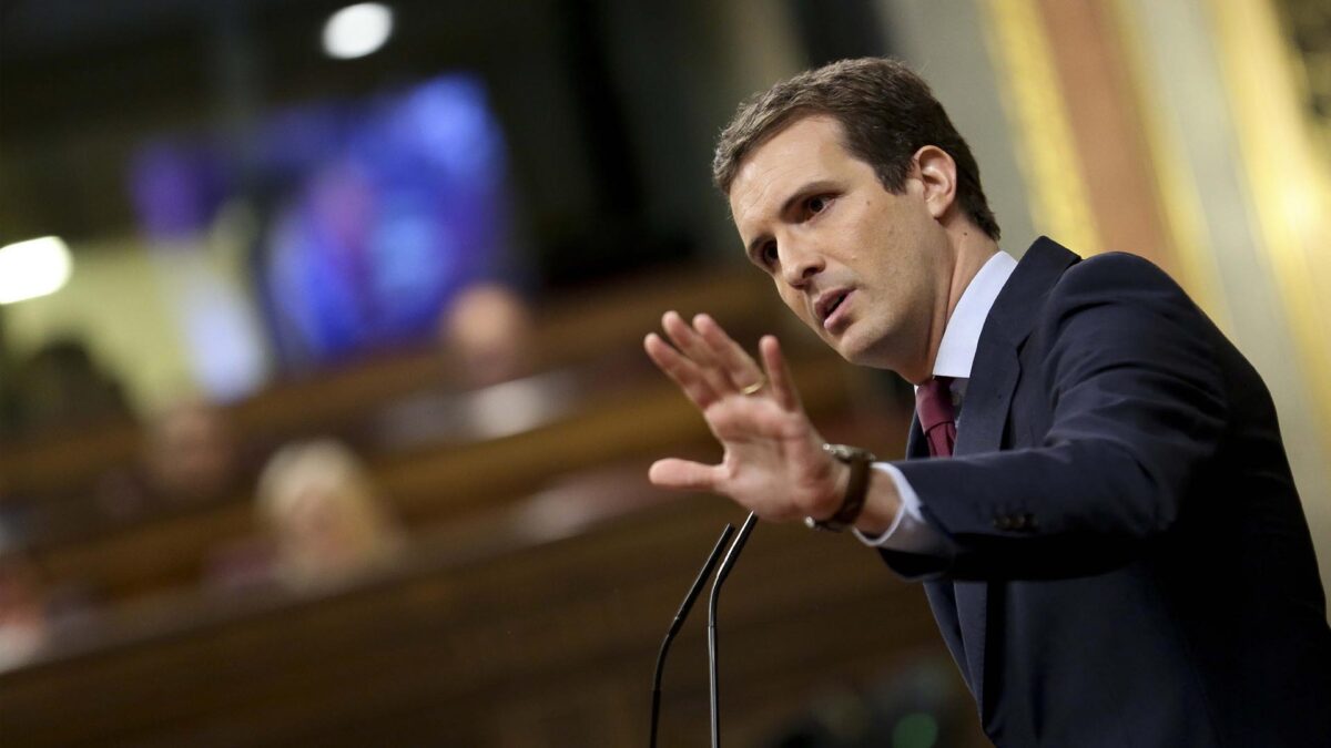 Casado asegura estar dispuesto a negociar los presupuestos si Sánchez «recapacita»