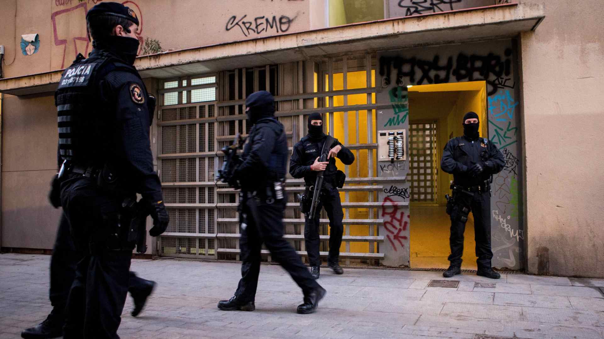 Detenidas 17 personas en una operación antiterrorista en Barcelona