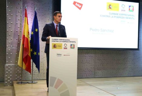 Sánchez apela a una alianza entre el Gobierno y el sector privado para combatir la pobreza infantil