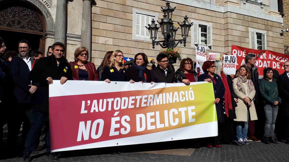 El soberanismo sale a la calle para protestar por el juicio del procés