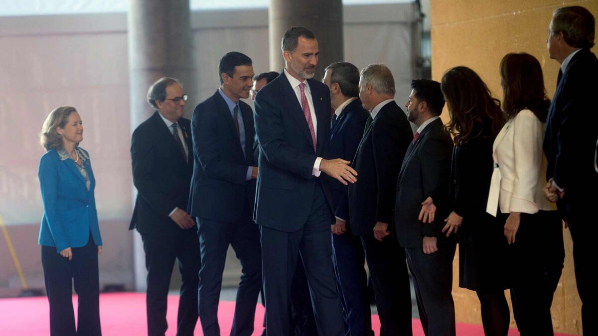 Felipe VI, Sánchez y Torra inauguran la XIX edición del Mobile World Congress