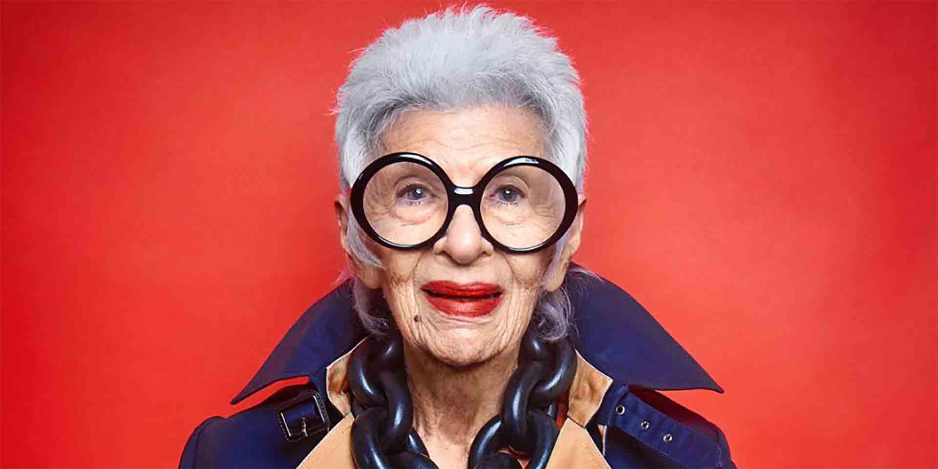 Iris Apfel, a sus 97 años, ficha por la agencia de modelos de Gigi Hadid