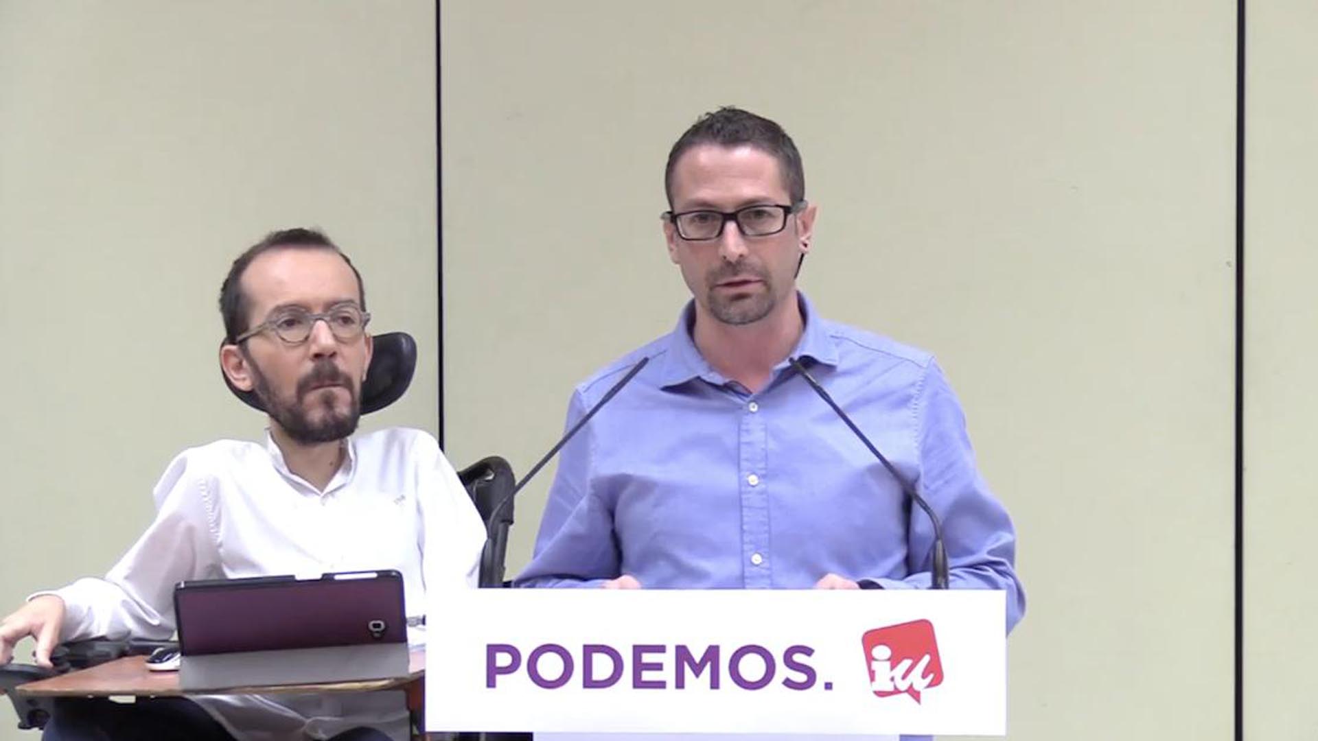 Podemos e IU anuncian un preacuerdo para ir juntos a las generales como 'Unidas Podemos'