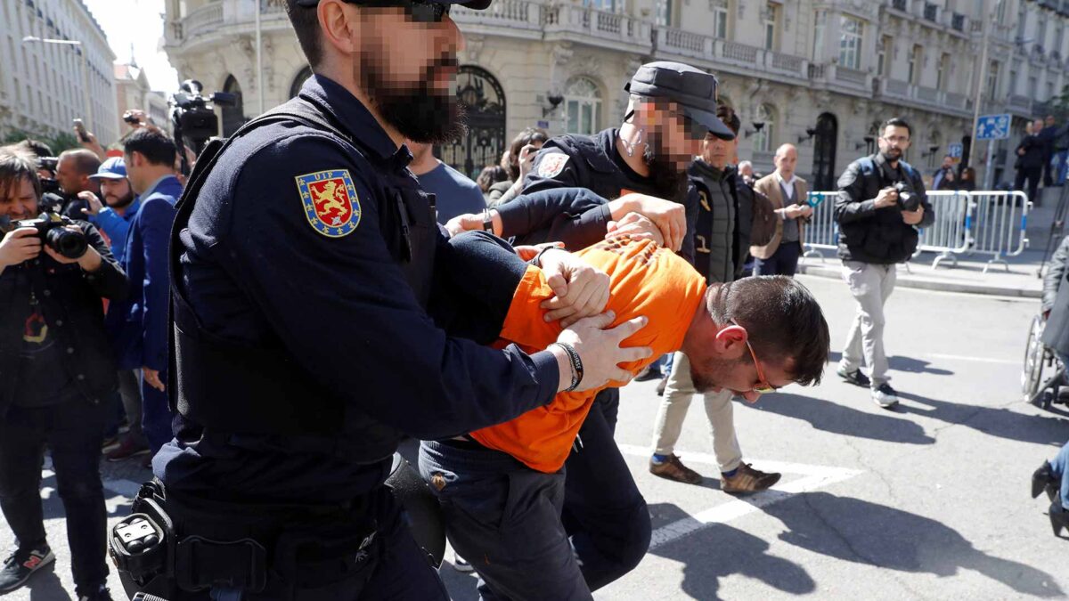 En libertad el detenido por los enfrentamientos con la Policía en la manifestación de trabajadores de Alcoa