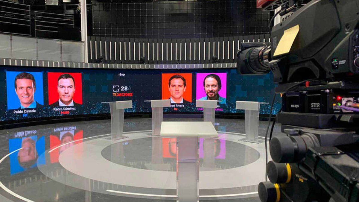 En menos de un minuto: Los líderes políticos se preparan para el primer debate a cuatro en la recta final de la campaña