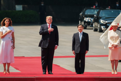 Donald Trump, primer mandatario extranjero en encontrarse con el emperador Naruhito