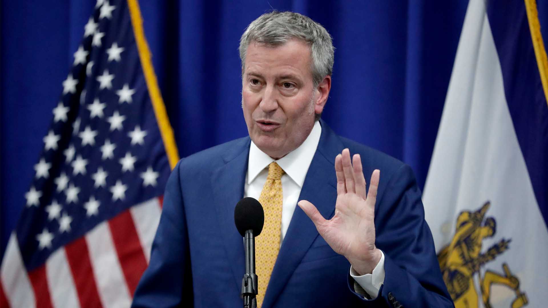 El alcalde de Nueva York Bill de Blasio anuncia su candidatura a las presidenciales de 2020