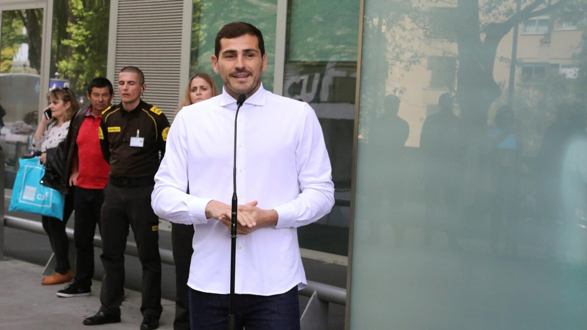 Iker Casillas recibe el alta cinco días después de sufrir un infarto