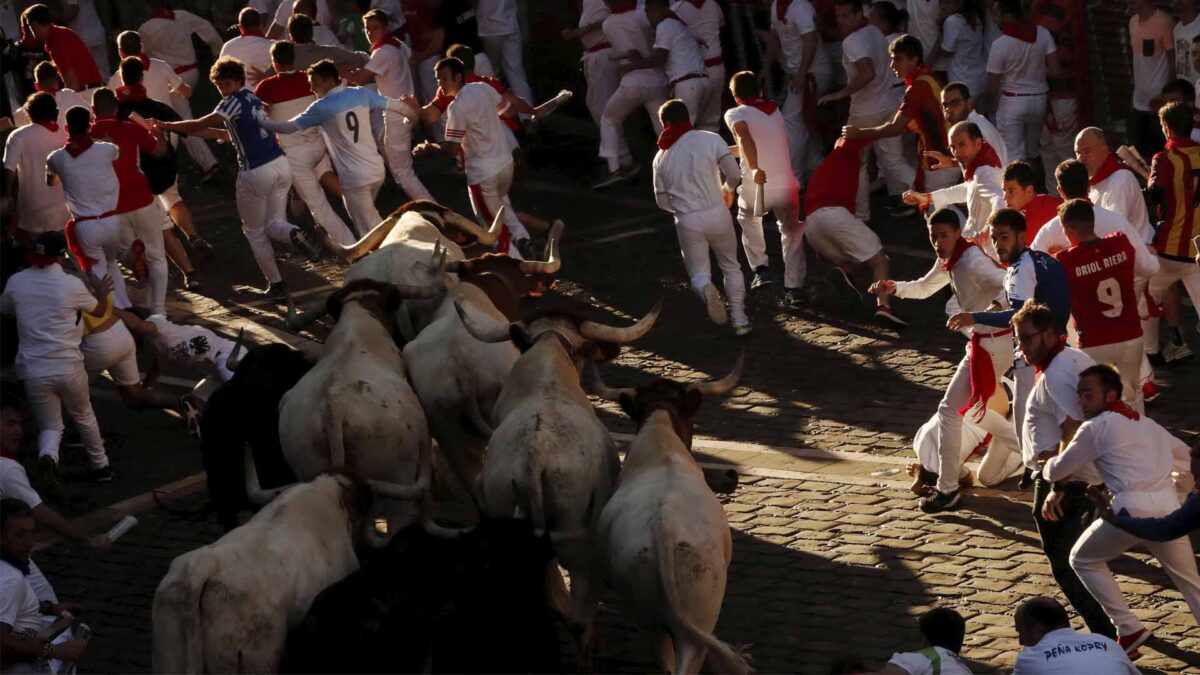 Un herido por asta en el encierro más largo de los Sanfermines 2019