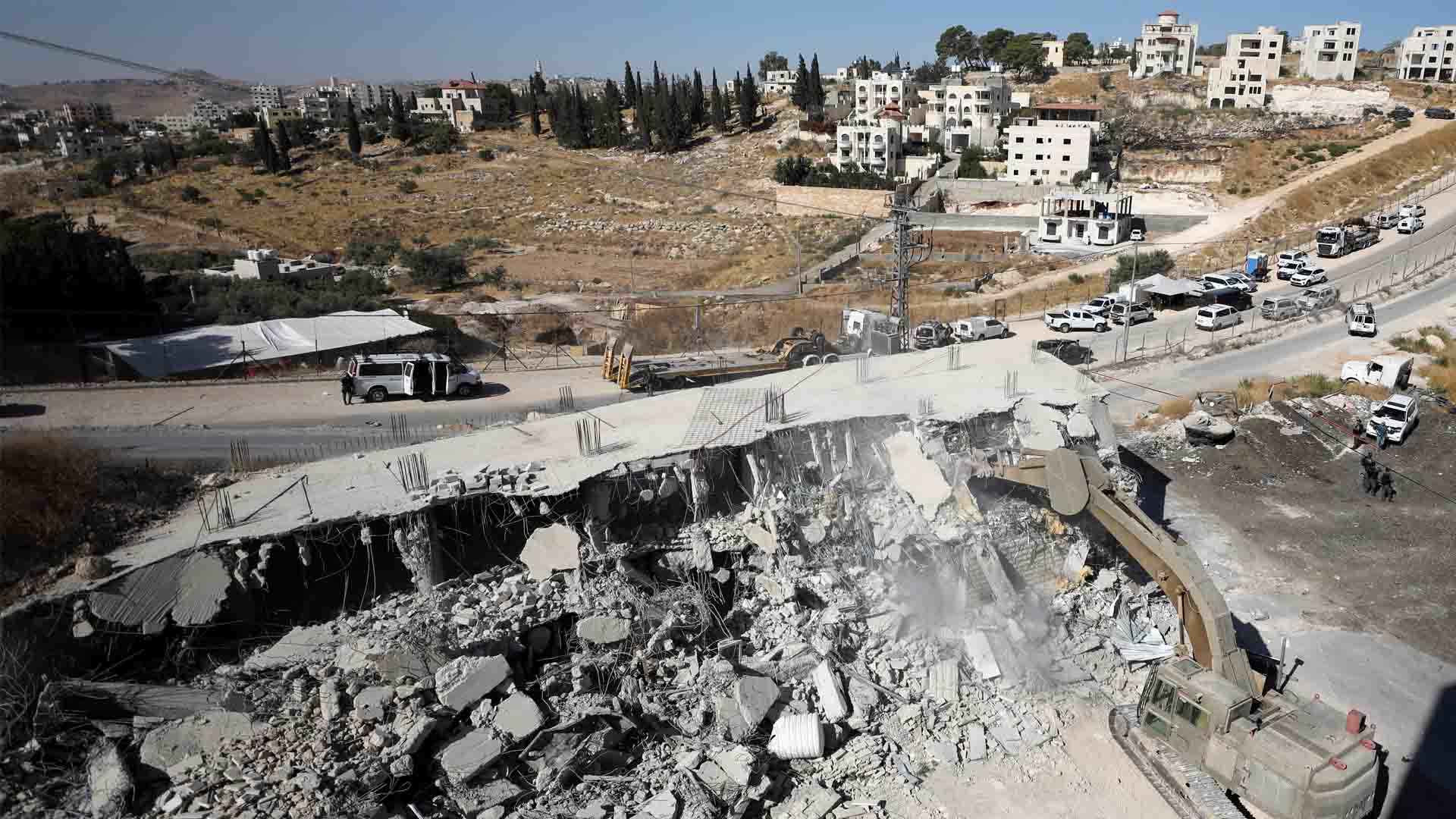 Israel inicia la demolición de viviendas palestinas cerca de Jerusalén