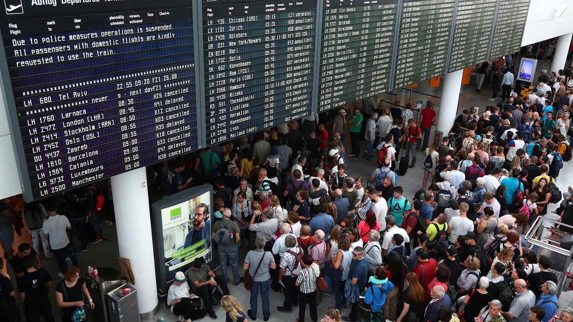 El aeropuerto de Múnich paralizado por culpa de un español al equivocarse de acceso
