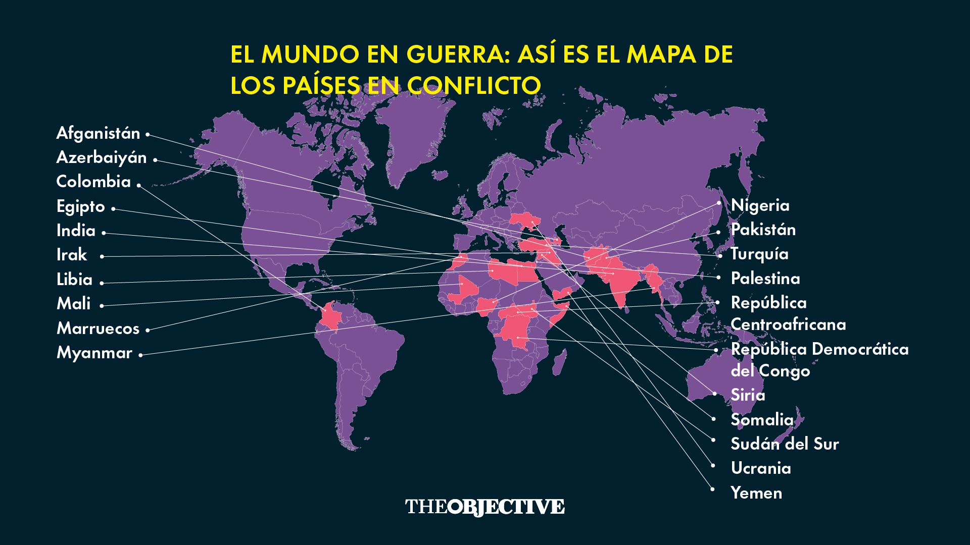 El mundo en guerra: así es el mapa de los países en conflicto 22