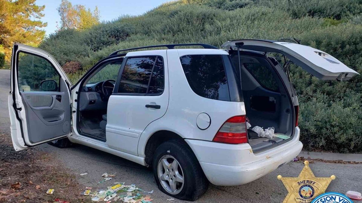 La policía detiene a un conductor drogado por tratar de reparar un pinchazo con tiritas