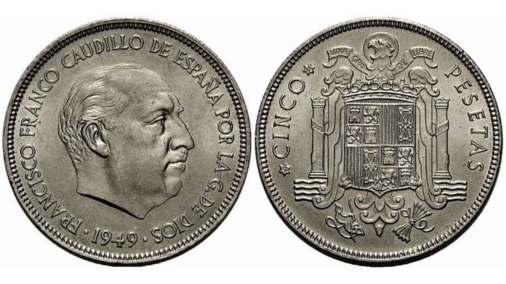 Si tienes estas cinco monedas de pesetas puedes ganar hasta 20.000 euros