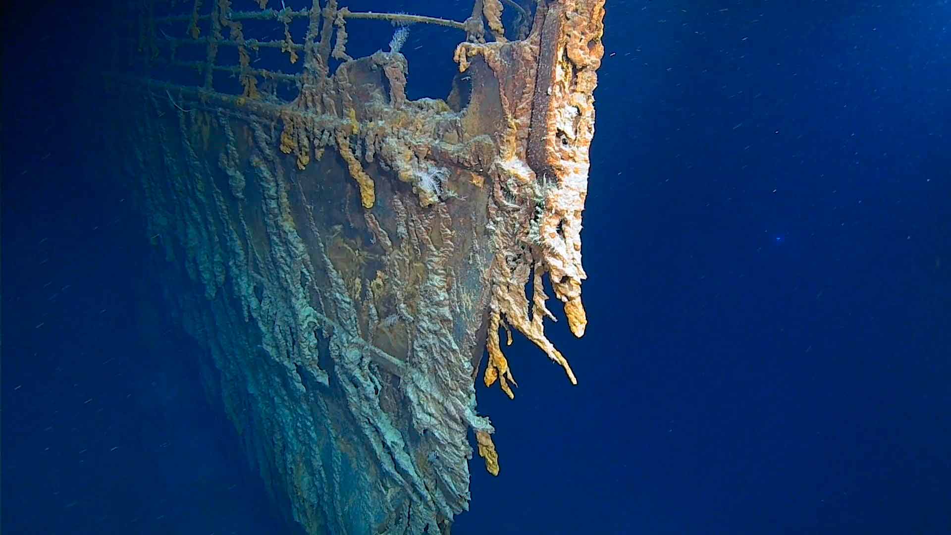 Difunden nuevas fotos del Titanic en 4k que muestran su avanzado deterioro