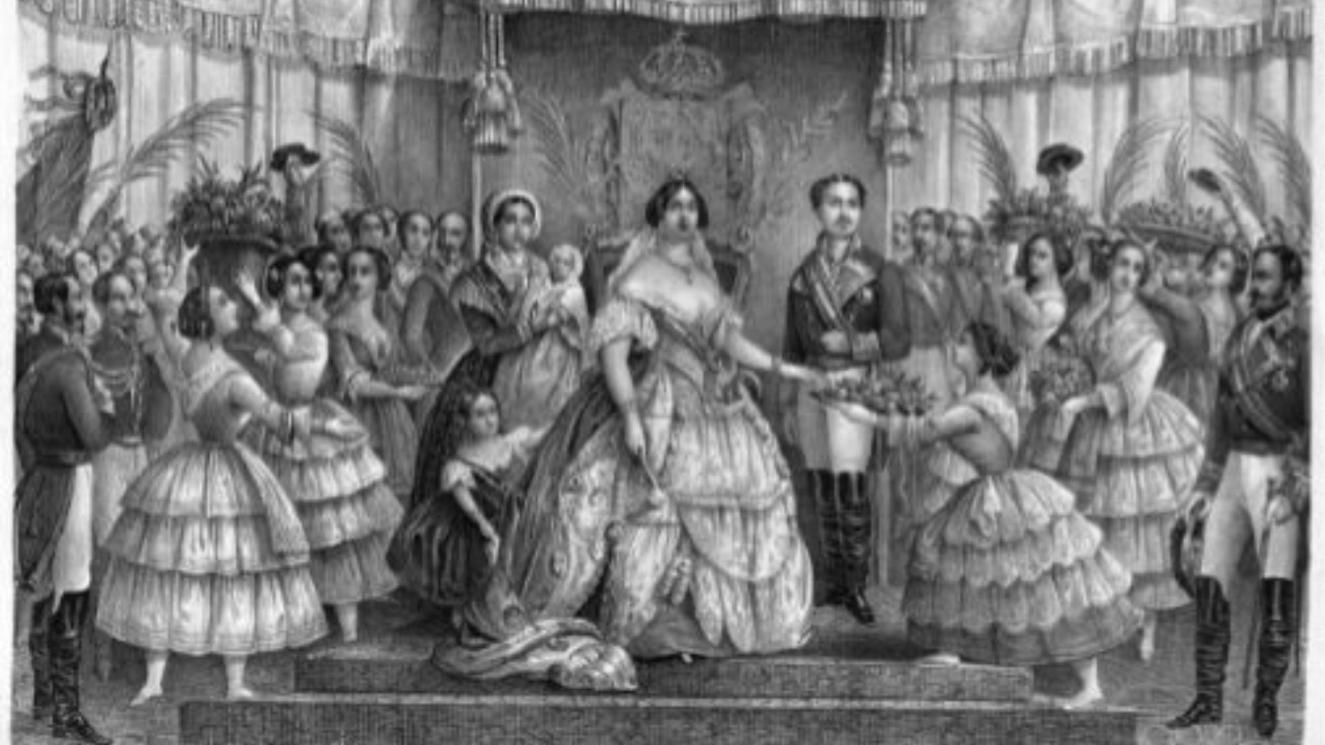 Irán retira de una exposición una litografía de Isabel II donde aparece con escote