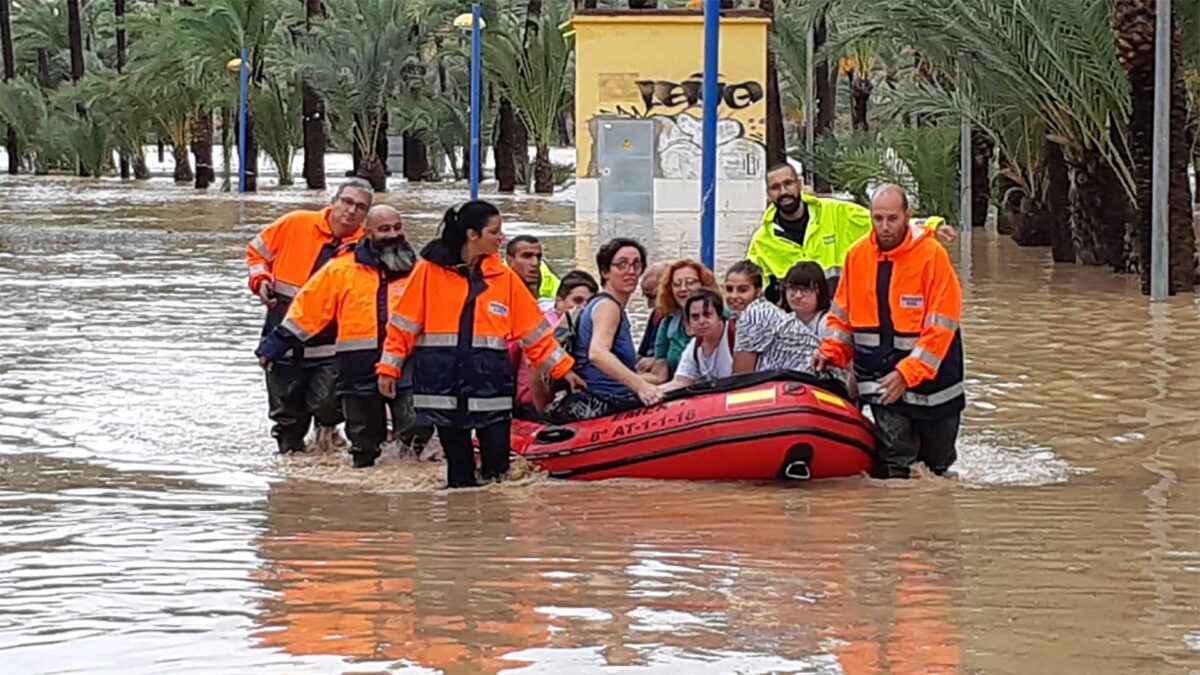 Nivel máximo de alerta en Orihuela por las fuertes lluvias