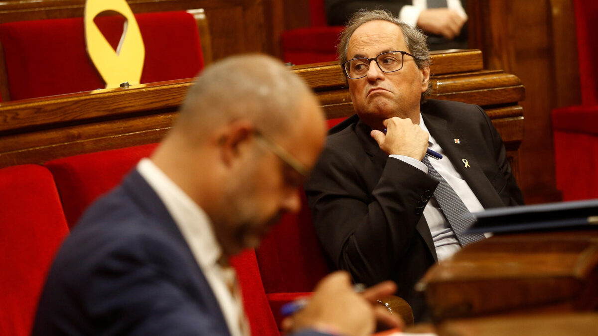 Uno de los CDR detenidos asegura que Torra iba a facilitarles la entrada en el parlamento catalán