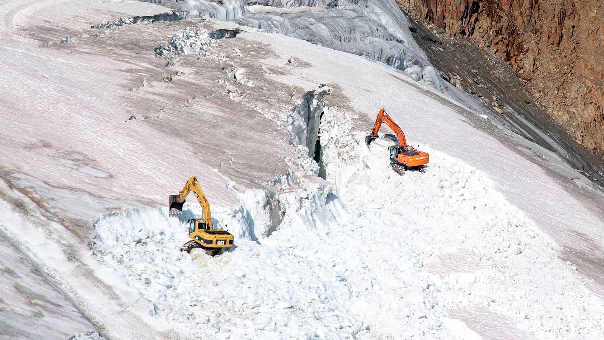 WWF denuncia la destrucción de un glaciar para construir una pista de esquí en Austria