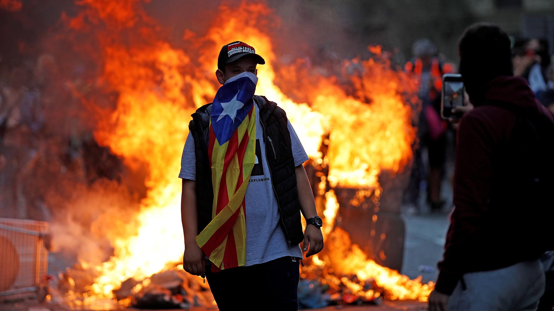 Al menos 35 heridos durante las protestas de hoy en Cataluña