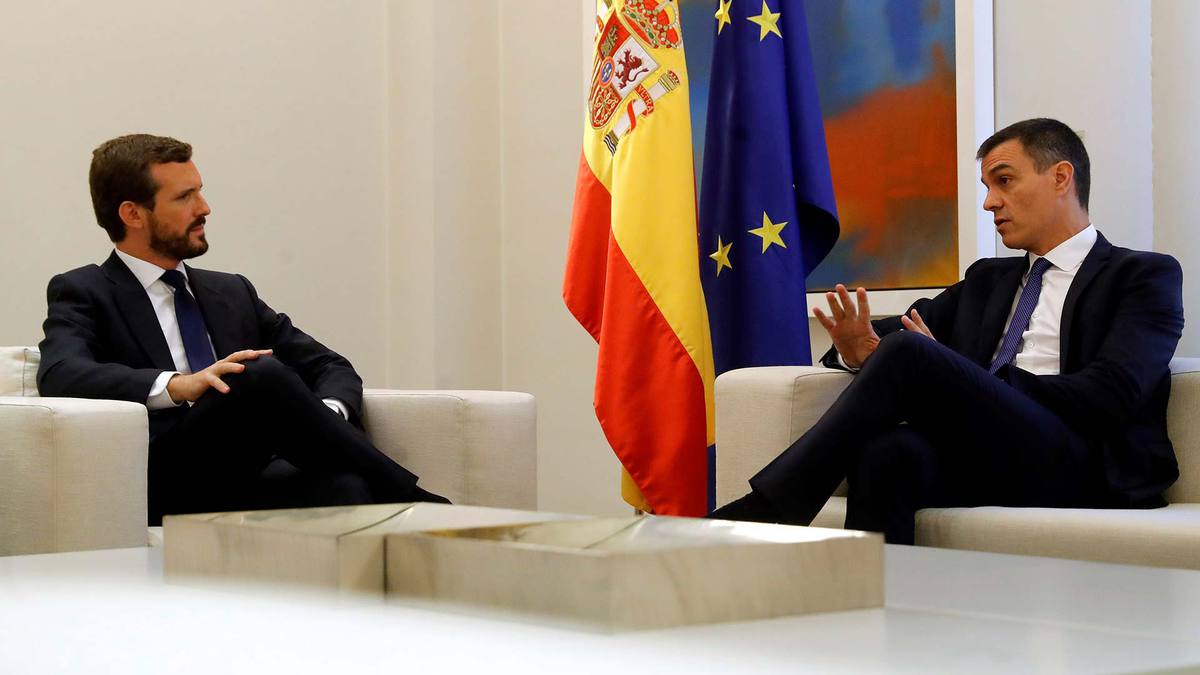 Casado sostiene que las protestas en Cataluña han "sobrepasado" a Sánchez y pide la aplicación de la Ley de Seguridad Nacional